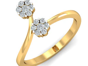 bayanlar i&ccedil;in pırlanta y&uuml;z&uuml;k 3D Baskı Modeli