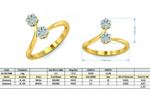 diamond ring for ladies 3D Print Model