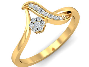 diamond ring for ladies 3D 프린트 모델