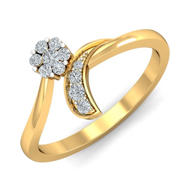 diamond ring for ladies Modello di stampa 3D .c4d .max .obj .3ds .fbx .stl .blend 