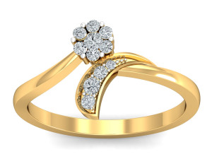 diamond ring for ladies Modello di stampa 3D