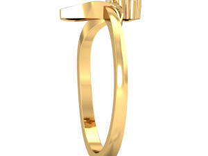 diamond ring for ladies Modello di stampa 3D