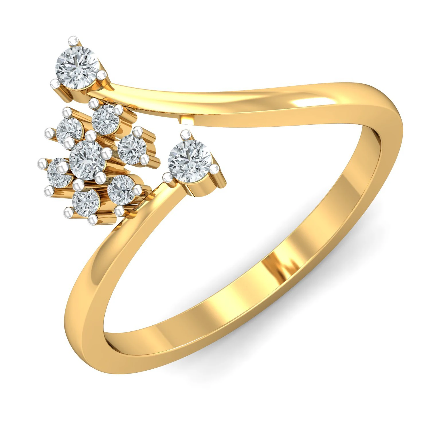 diamond ring for ladies 3D Print Model .c4d .max .obj .3ds .fbx .stl .blend