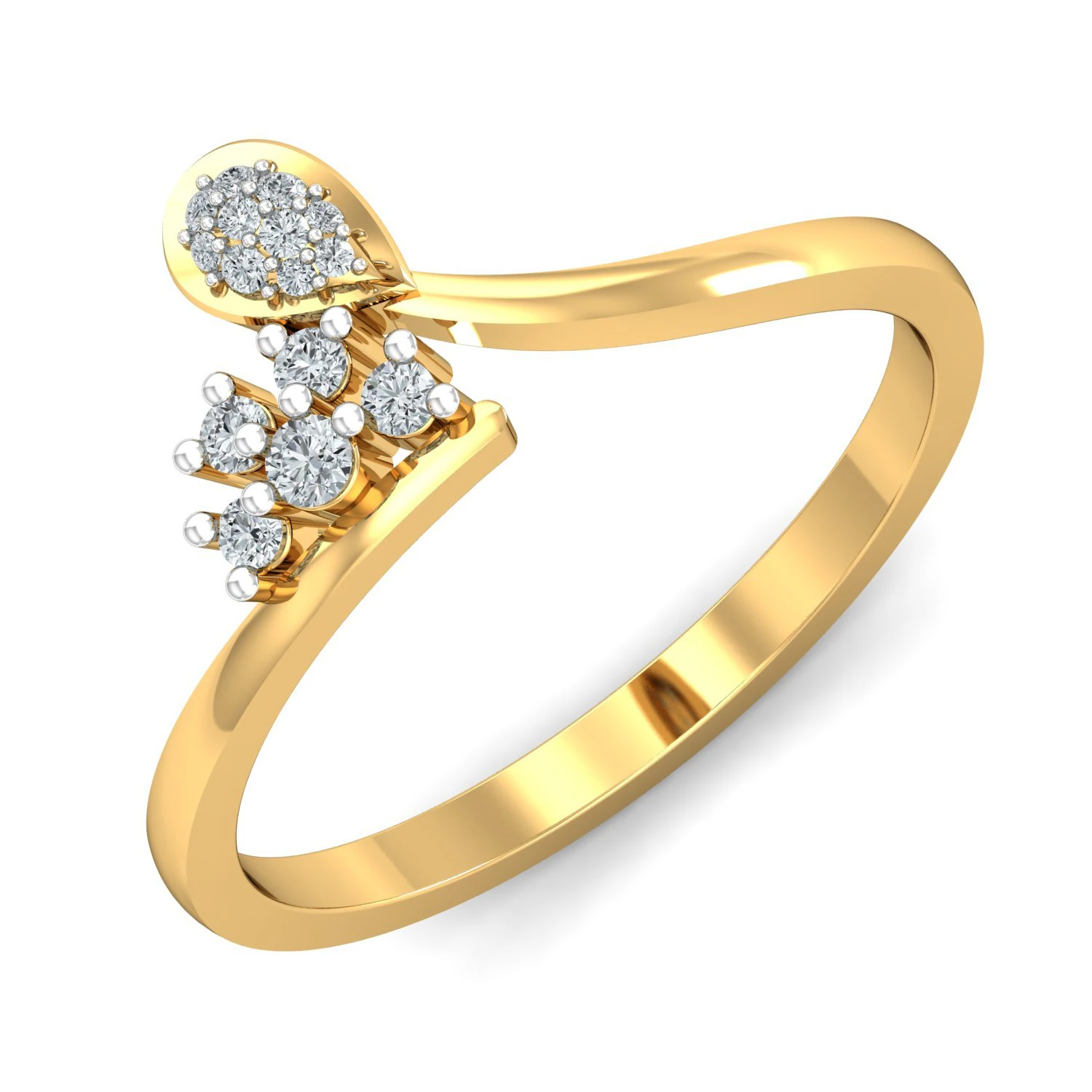 diamond ring for ladies 3D Print Model .c4d .max .obj .3ds .fbx .stl .blend