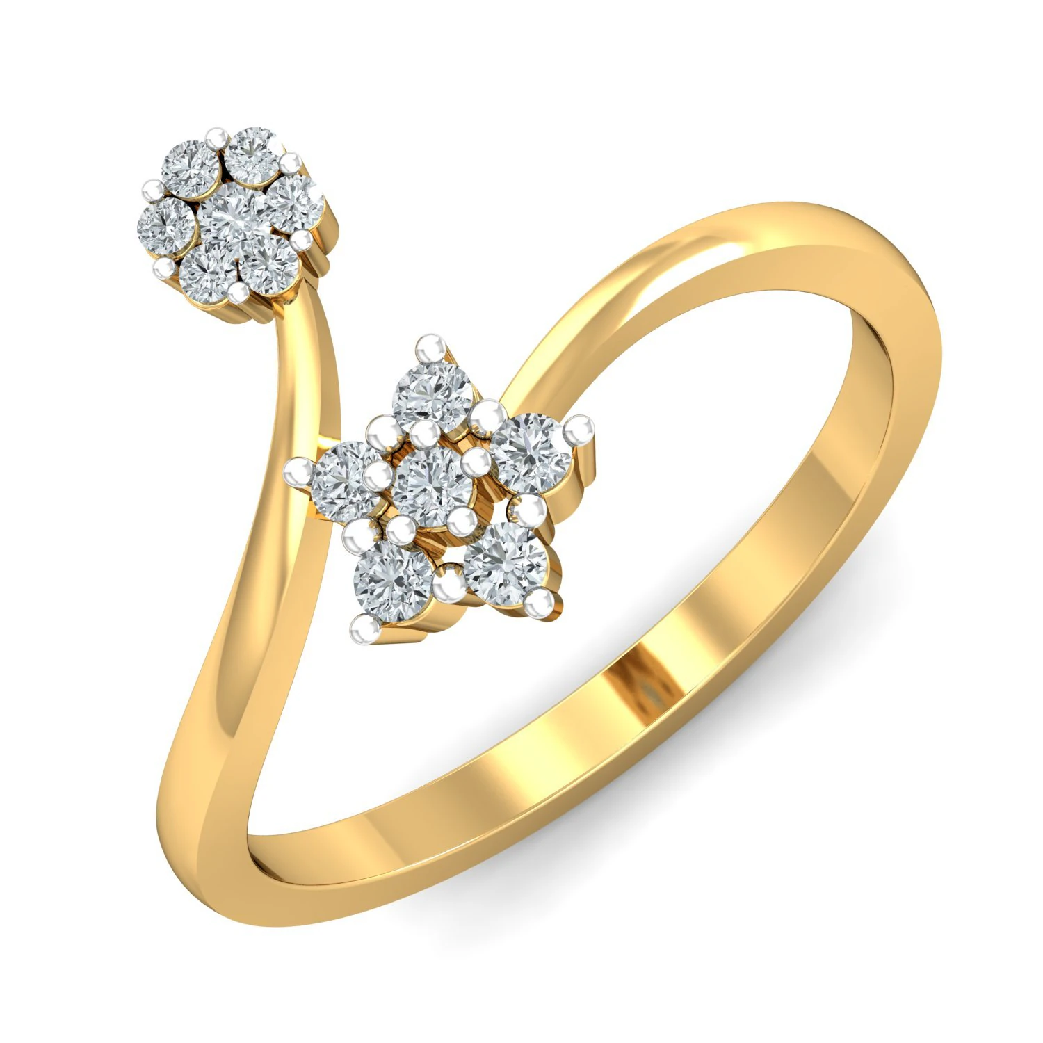 diamond ring for ladies 3D Print Model .c4d .max .obj .3ds .fbx .stl .blend 
