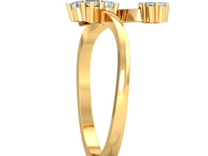 diamond ring for ladies 3D Druckmodell
