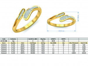 diamond ring for ladies 3D प्रिंट मॉडल