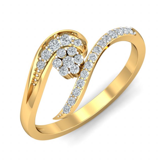 diamond ring for ladies 3Dプリントモデル .c4d .max .obj .3ds .fbx .stl .blend 