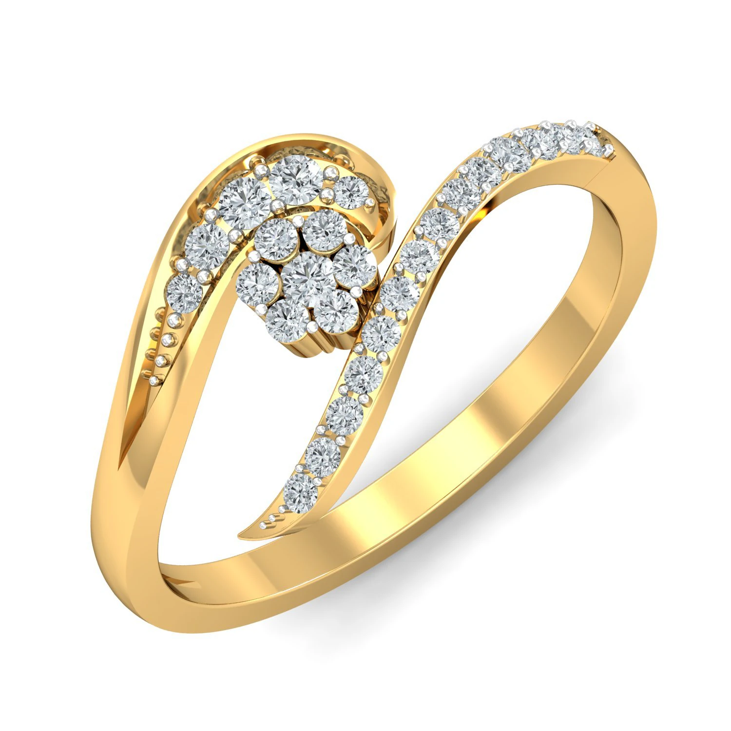diamond ring for ladies 3D Print Model .c4d .max .obj .3ds .fbx .stl .blend