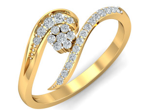 diamond ring for ladies 3D प्रिंट मॉडल