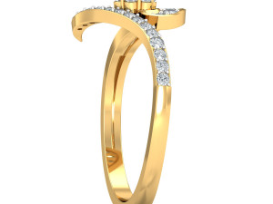 diamond ring for ladies 3Dプリントモデル