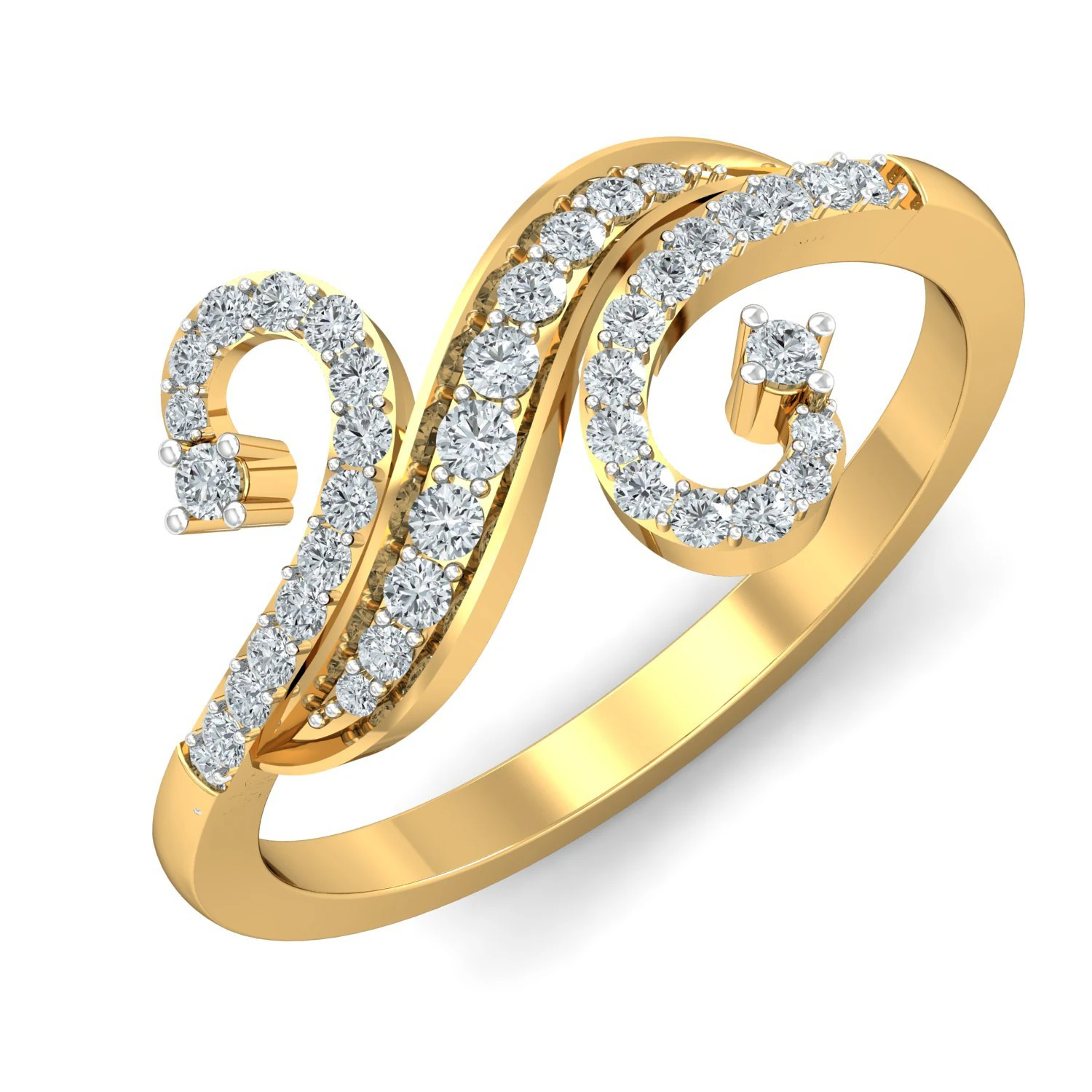 diamond ring for ladies 3D Print Model .c4d .max .obj .3ds .fbx .stl .blend
