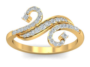 diamond ring for ladies 3D 打印模型