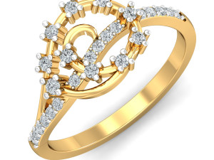 diamond ring for ladies 3D Print Model
