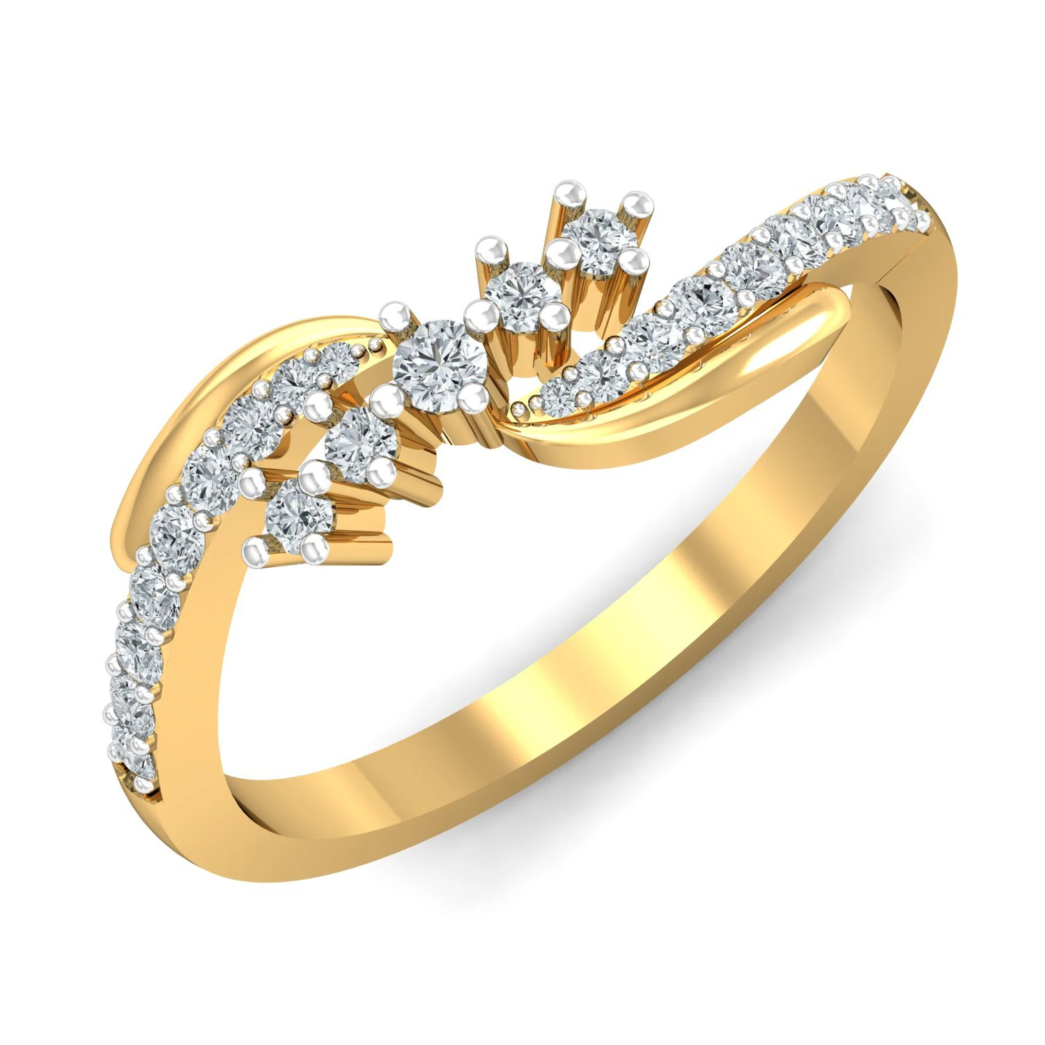 diamond ring for ladies 3D Print Model .c4d .max .obj .3ds .fbx .stl .blend 