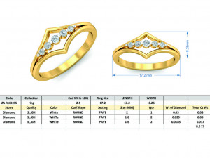 diamond ring for ladies Modèles 3D en vedette