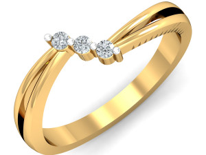 diamond ring for ladies Modelo de Impressão 3D