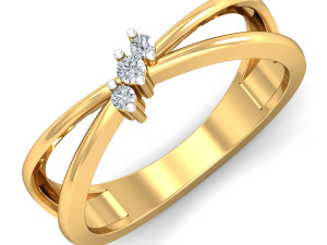 diamond ring for ladies Modelo de Impressão 3D