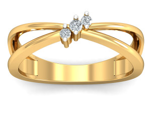 diamond ring for ladies Modello di stampa 3D