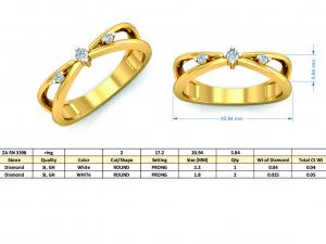 diamond ring for ladies 3D Print Model