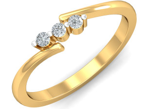 diamond ring for ladies Modelo de Impressão 3D