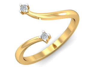 diamond ring for ladies 3D प्रिंट मॉडल