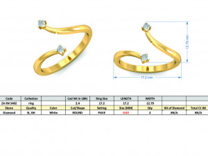 diamond ring for ladies 3Dプリントモデル