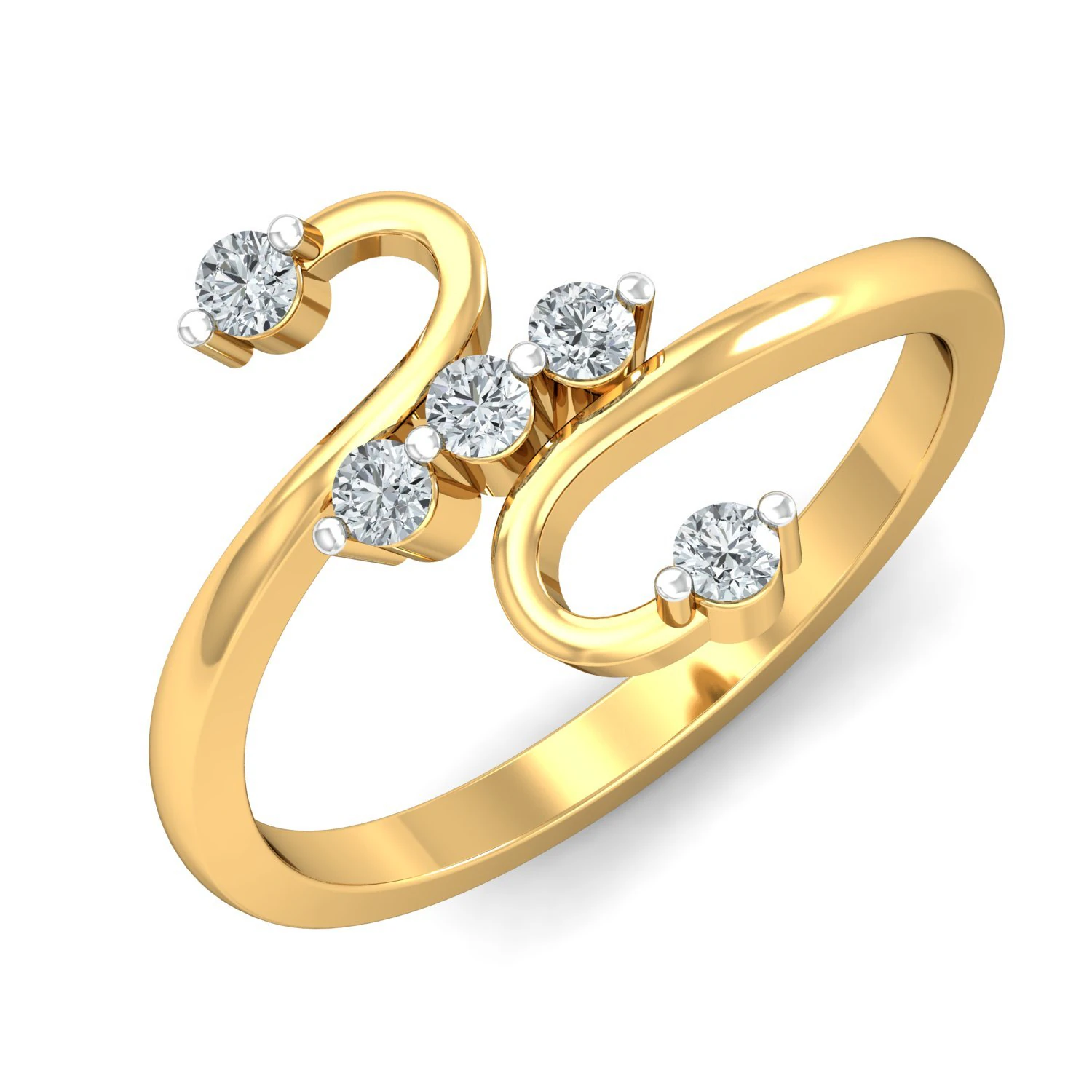 diamond ring for ladies 3D Print Model .c4d .max .obj .3ds .fbx .stl .blend