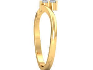 diamond ring for ladies Modelo de Impressão 3D