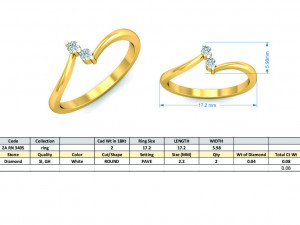 diamond ring for ladies Modelo de Impressão 3D