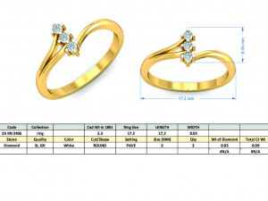 diamond ring for ladies Modèles 3D en vedette