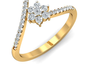 diamond ring for ladies 3D प्रिंट मॉडल