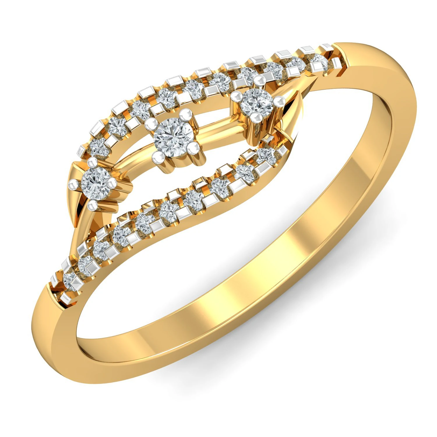 diamond ring for ladies 3D Print Model .c4d .max .obj .3ds .fbx .stl .blend