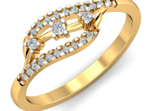 diamond ring for ladies Modelo de Impressão 3D