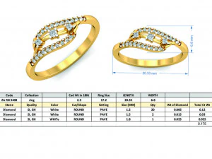 diamond ring for ladies 3D Print Model