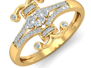 diamond ring for ladies Modèles 3D en vedette