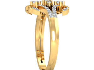 diamond ring for ladies Modelo de Impressão 3D