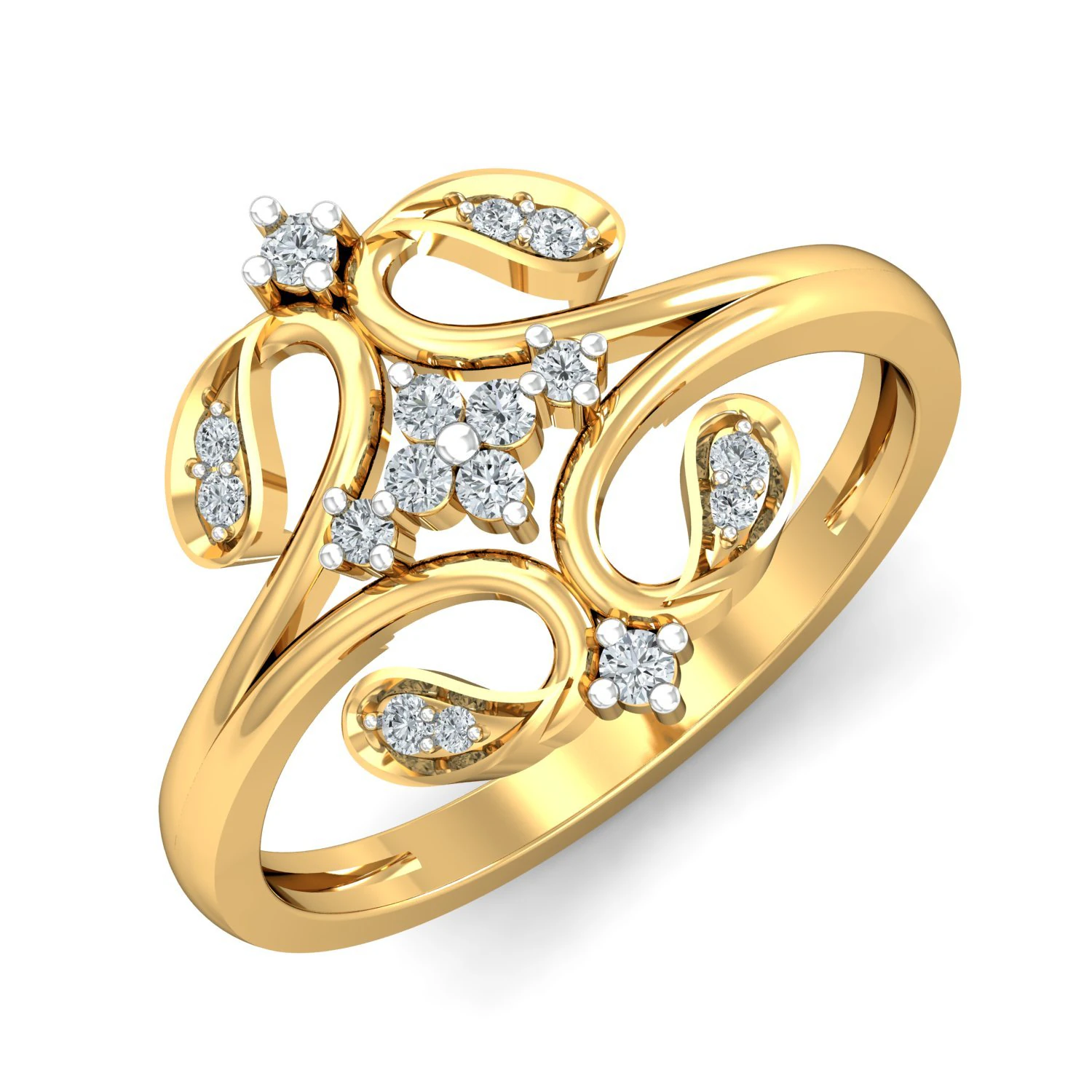 diamond ring for ladies 3D Print Model .c4d .max .obj .3ds .fbx .stl .blend 