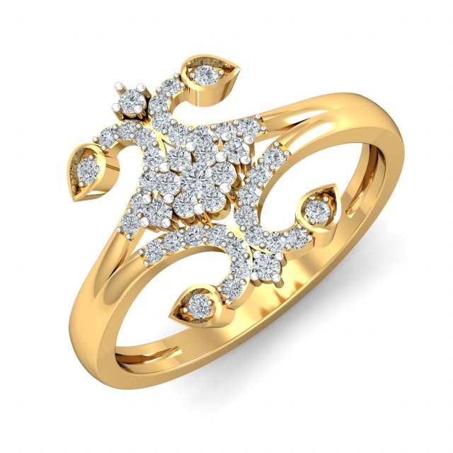 diamond ring for ladies 3D 프린트 모델 .c4d .max .obj .3ds .fbx .stl .blend 