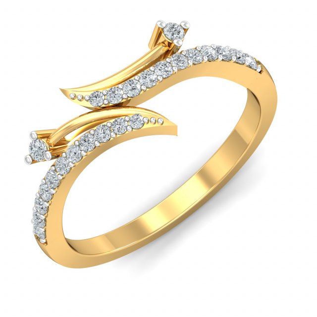 diamond ring for ladies 3Dプリントモデル .c4d .max .obj .3ds .fbx .stl .blend 