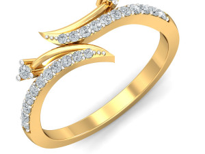 diamond ring for ladies 3D प्रिंट मॉडल
