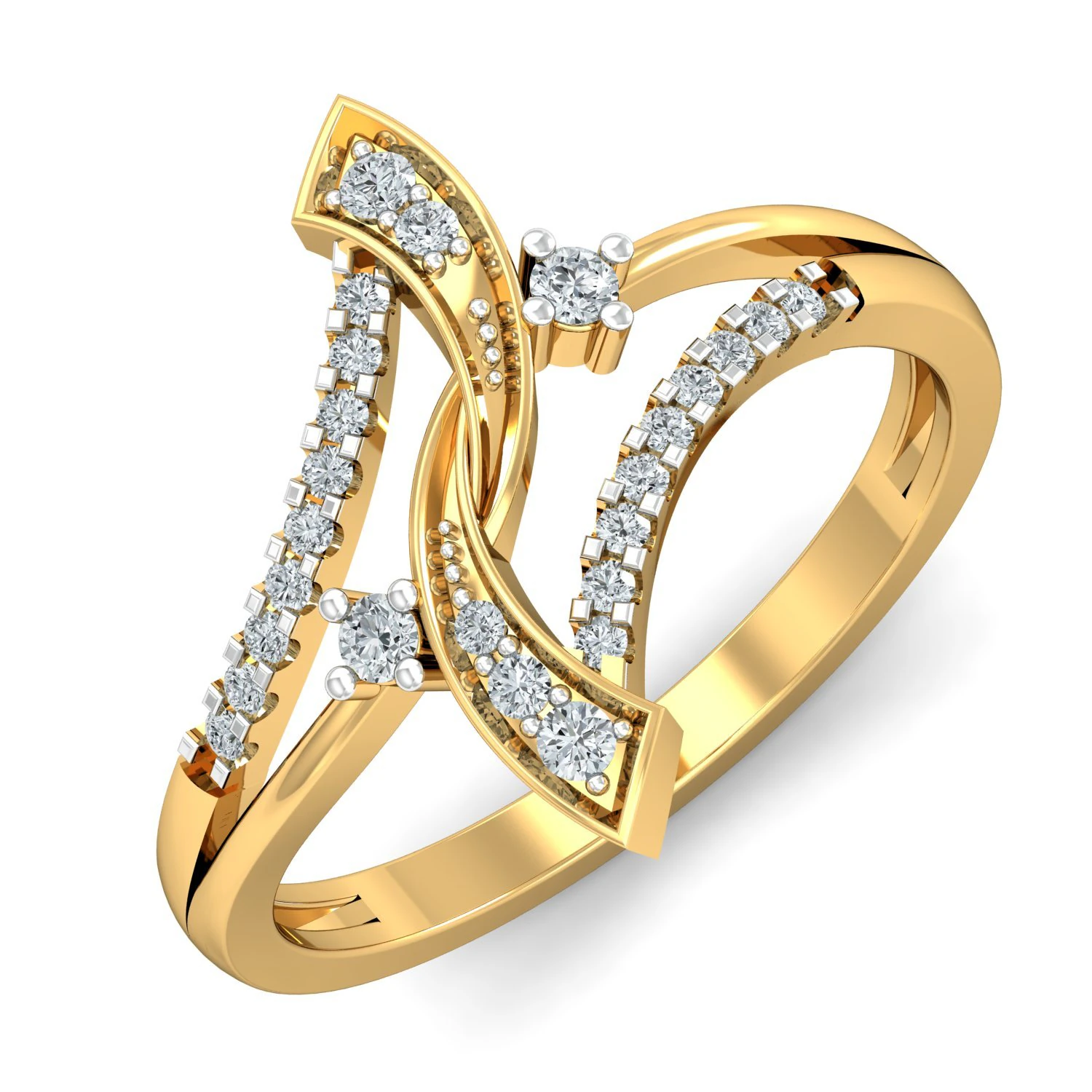 diamond ring for ladies 3D Print Model .c4d .max .obj .3ds .fbx .stl .blend 