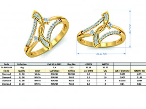 diamond ring for ladies 3D Print Model