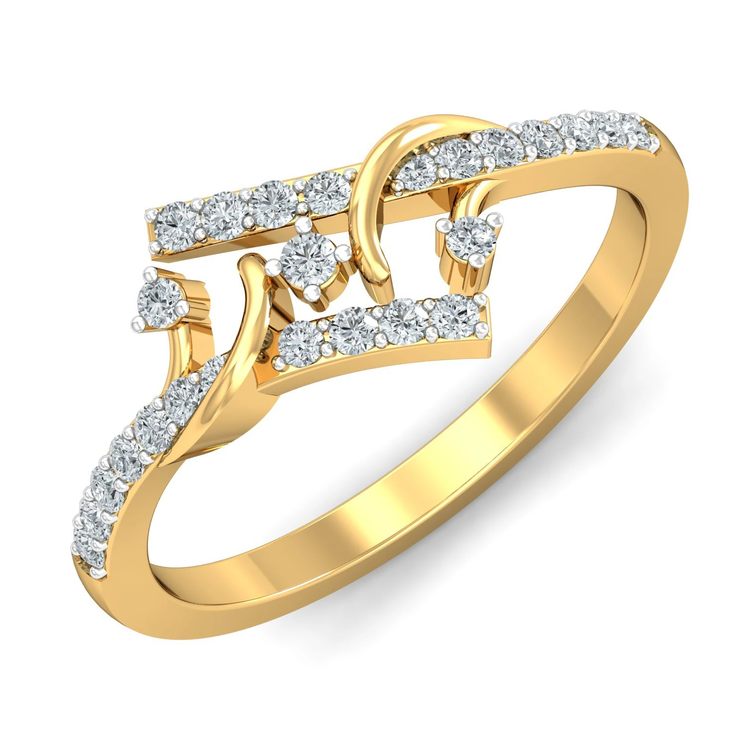 diamond ring for ladies 3D Print Model .c4d .max .obj .3ds .fbx .stl .blend 