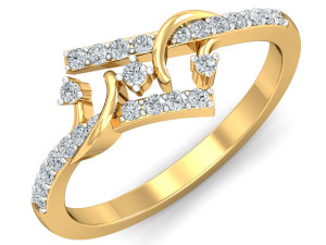 diamond ring for ladies 3D-Druckmodell
