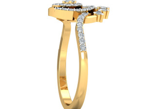 diamond ring for ladies 3D 打印模型