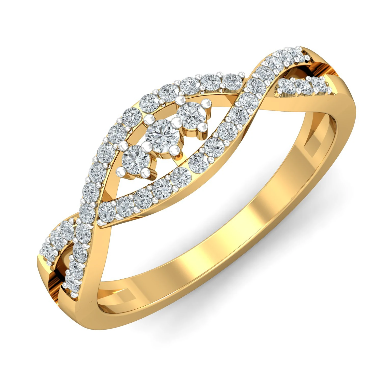diamond ring for ladies 3D Print Model .c4d .max .obj .3ds .fbx .stl .blend 