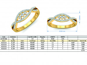 diamond ring for ladies Modèles 3D en vedette