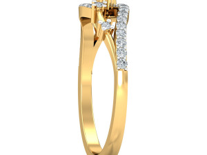diamond ring for ladies Model Cetak 3D