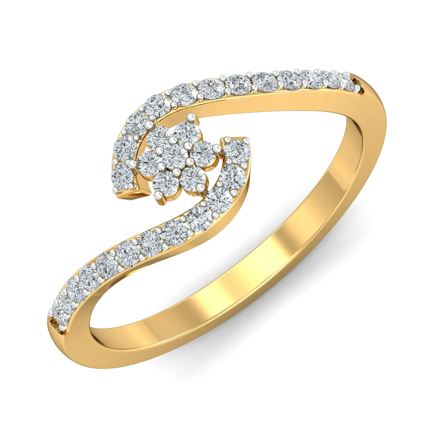 diamond ring for ladies 3D Print Model .c4d .max .obj .3ds .fbx .stl .blend 